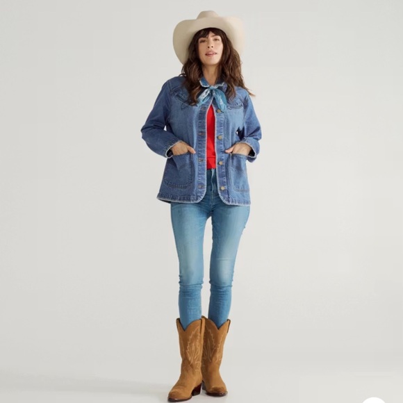 Tecovas • NWOT Women's Denim Chore Jacket • Size Small - Picture 4 of 15